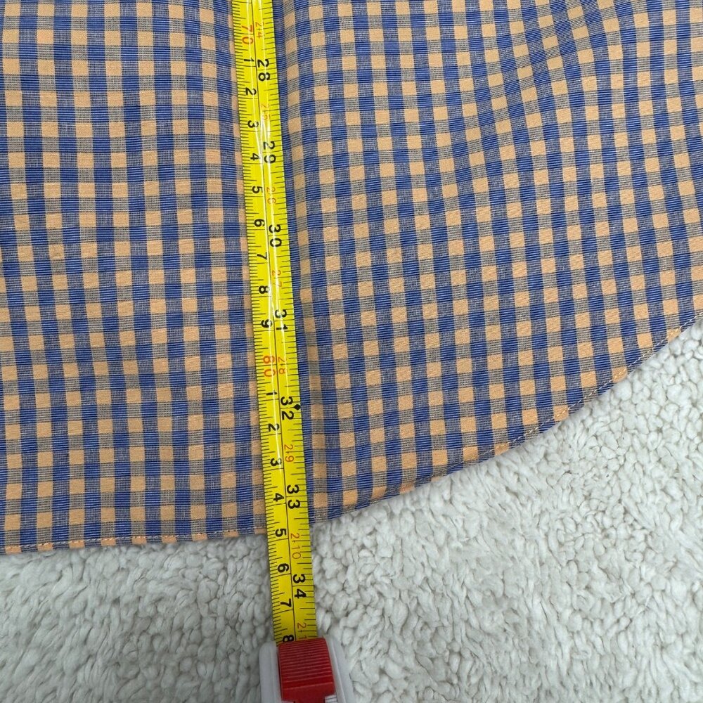 Brooks Brother Mens Regular Fit Non Iron Button Down SS Plaid Shirts, Size XL - Picture 4 of 5